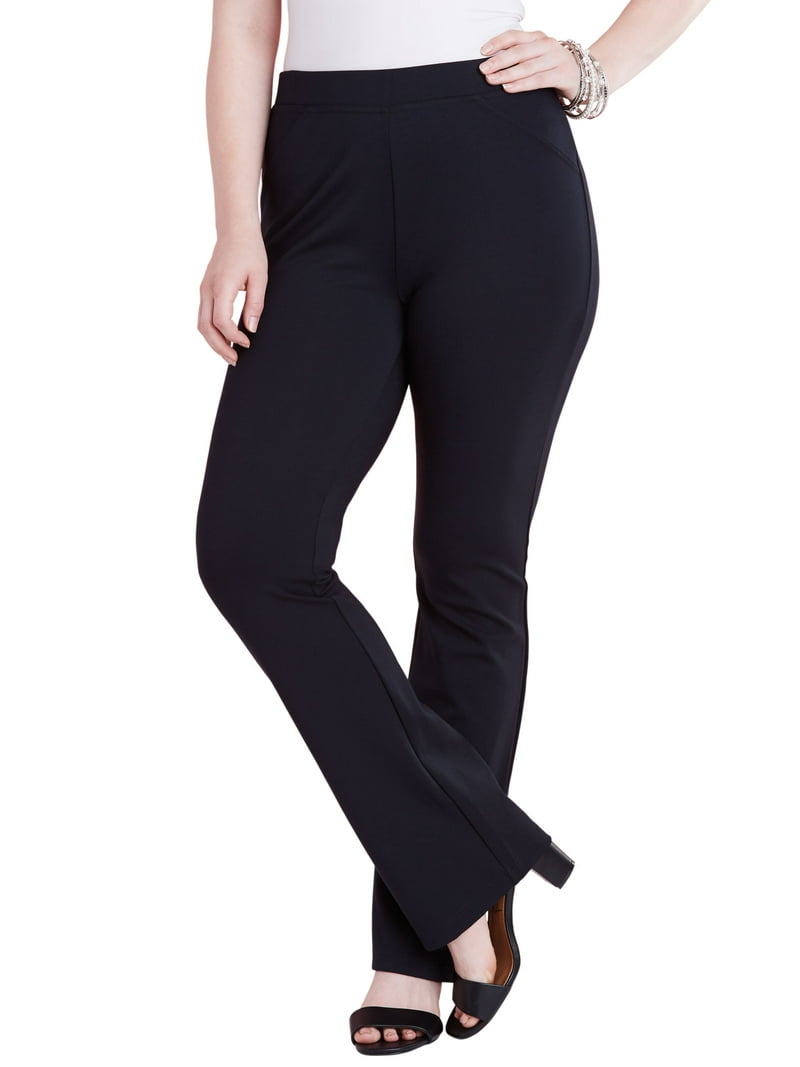 Roaman's Women's Plus Size Tall Bootcut Ultimate Ponte Pant - Main Image