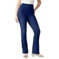 thumbnail image 1 of Roaman's Women's Plus Size Tall Plus Size Comfort Stretch Bootcut Jean, 1 of 3