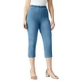 thumbnail image 1 of Roaman's Women's Plus Size Tall Plus Size Comfort Stretch Capri Jean, 1 of 6