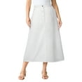 thumbnail image 1 of Roaman's Women's Plus Size Tall Plus Size Easy-Wear A-Line Skirt, 1 of 6