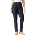 thumbnail image 1 of Roaman's Women's Plus Size Easy-Wear Straight Leg Jean, 1 of 5