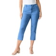 thumbnail image 1 of Roaman's Women's Plus Size Tall Plus Size 24/7 Stretch Capri Jean, 1 of 4