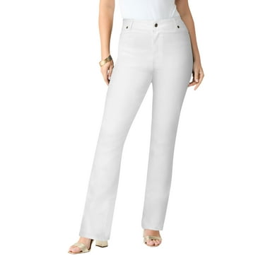 Roaman's Women's Plus Size Tall Plus Size Classic Stretch Bootcut Jean