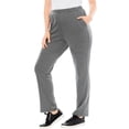 thumbnail image 1 of Roaman's Women's Plus Size Petite Plus Size Soft Knit Relaxed Pull-On Straight Leg Pant, 1 of 6