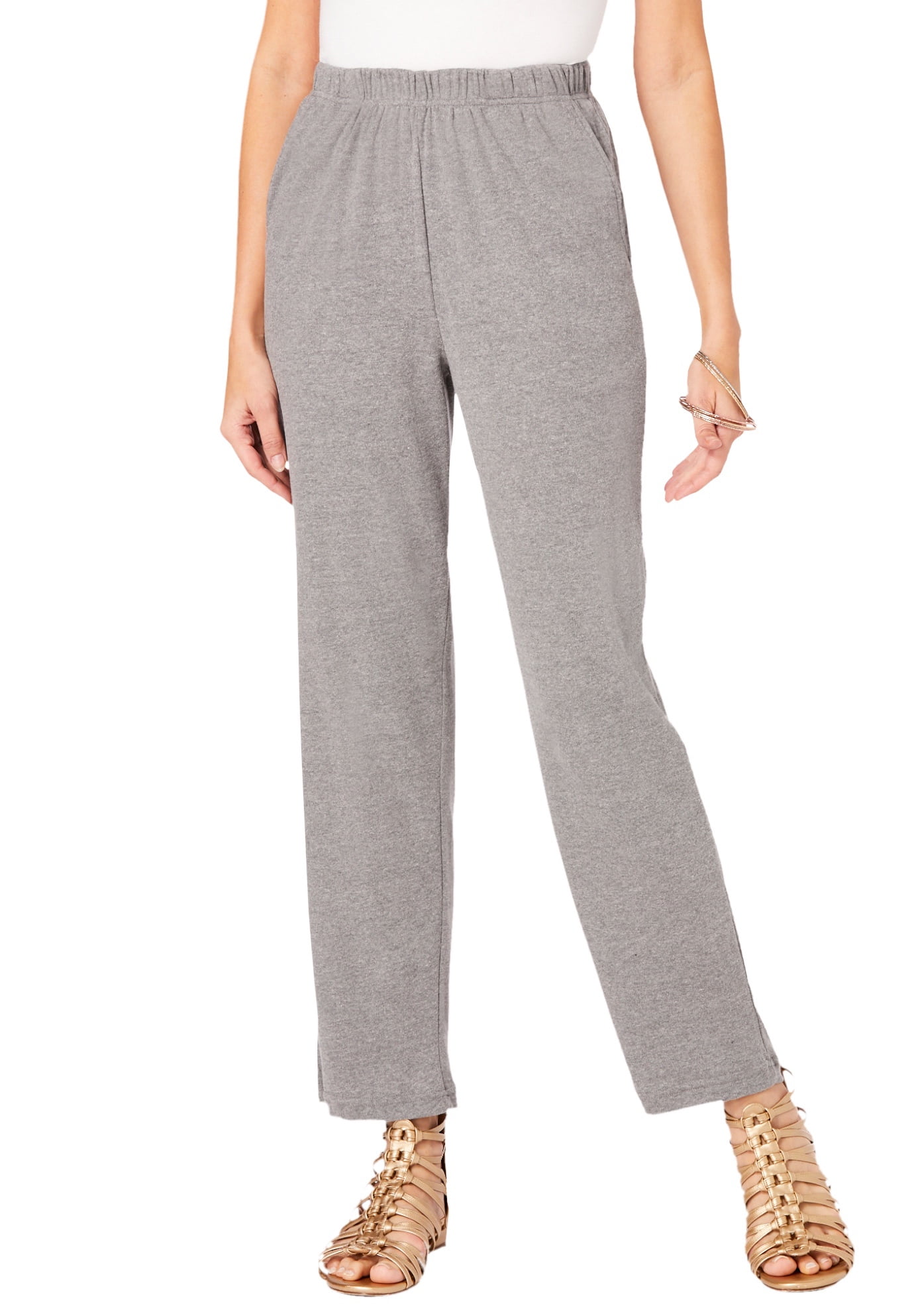 【未使用・タグ付】Rib Skirt Pants/グレー/38 Unique Bargains Women's Plus Drawstring Elastic Cargo Pants