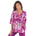 thumbnail image 1 of Roaman's Women's Plus Size Tara Pleated Big Shirt, 1 of 6