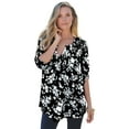 thumbnail image 1 of Roaman's Women's Plus Size Tara Pleated Big Shirt, 1 of 6