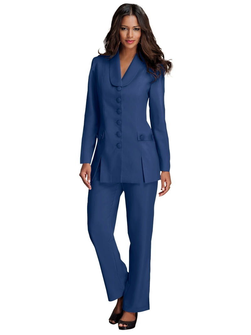 plus size dress pant suits Final Sale Plus Size 2pc Oversized Pants Suit in Burgundy Wine