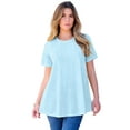 thumbnail image 1 of Roaman's Women's Plus Size Textured Knit Swing Tee, 1 of 4