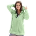 thumbnail image 1 of Roaman's Women's Plus Size Thermal Waffle Hoodie Zip Up Cardigan Jacket, 1 of 5