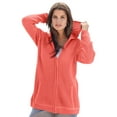 thumbnail image 1 of Roaman's Women's Plus Size Thermal Waffle Hoodie Zip Up Cardigan Jacket, 1 of 5