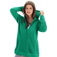 thumbnail image 1 of Roaman's Women's Plus Size Thermal Waffle Hoodie Zip Up Cardigan Jacket, 1 of 5