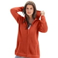 thumbnail image 1 of Roaman's Women's Plus Size Thermal Waffle Hoodie Zip Up Cardigan Jacket, 1 of 5