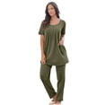 thumbnail image 1 of Roaman's Women's Plus Size Two Pocket Soft Knit Swing Tunic, 1 of 5