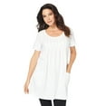thumbnail image 1 of Roaman's Women's Plus Size Two Pocket Soft Knit Swing Tunic, 1 of 4