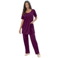 thumbnail image 1 of Roaman's Women's Plus Size Two Pocket Soft Knit Swing Tunic, 1 of 6