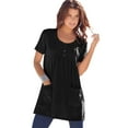 thumbnail image 1 of Roaman's Women's Plus Size Two Pocket Soft Knit Swing Tunic, 1 of 4