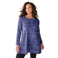thumbnail image 1 of Roaman's Women's Plus Size Ultimate Long Sleeve Crewneck Swing Tunic, 1 of 1