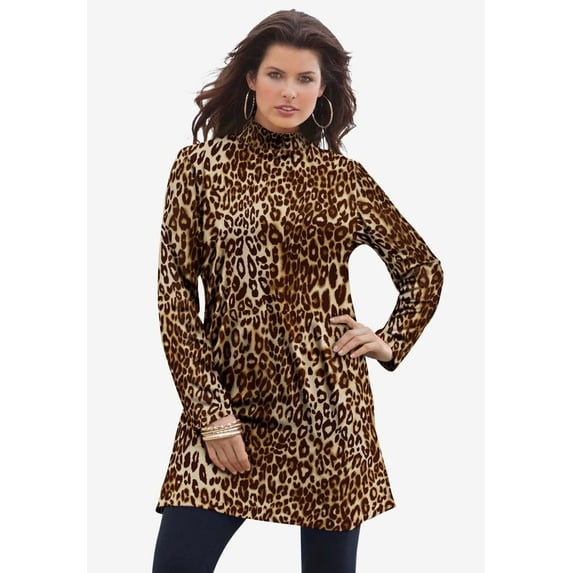Roaman's Women's Plus Size Ultimate Mockneck Tunic