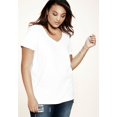 thumbnail image 1 of Roaman's Women's Plus Size Ultimate Short Sleeve Sweetheart Tee, 1 of 2