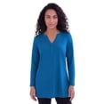 thumbnail image 1 of Roaman's Women's Plus Size Ultimate Y Neck Tunic, 1 of 6