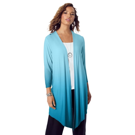 Roaman's Women's Plus Size Ultra Drape Cardigan