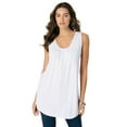 thumbnail image 1 of Roaman's Women's Plus Size Ultra Drape Tank Top, 1 of 3