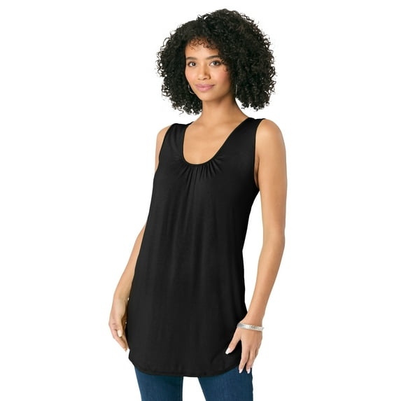 Roaman's Women's Plus Size Ultra Drape Tank Top