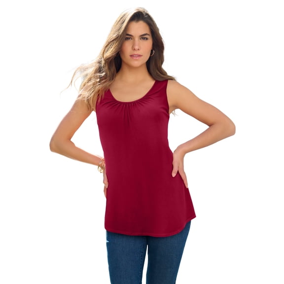 Roaman's Women's Plus Size Ultra Drape Tank Top