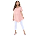 thumbnail image 1 of Roaman's Women's Plus Size Ultra Drape V-Neck Swing Tunic Top, 1 of 6