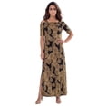thumbnail image 1 of Roaman's Women's Plus Size Petite Plus Size Cold Shoulder Maxi Dress, 1 of 6