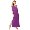 thumbnail image 1 of Roaman's Women's Plus Size Ultrasmooth Cold Shoulder Maxi Dress, 1 of 4