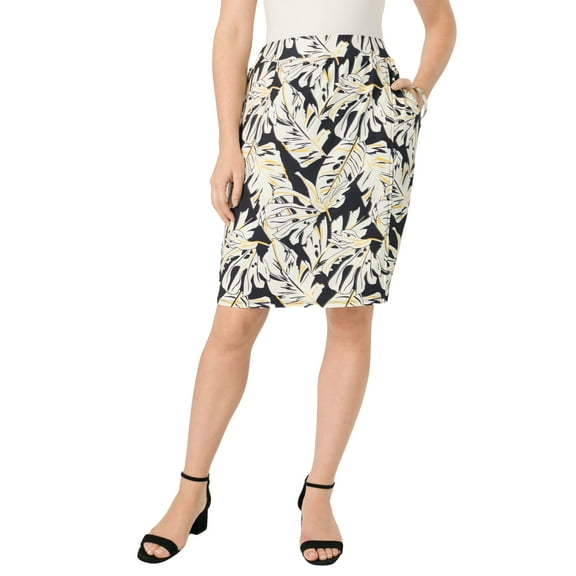 Roaman's Women's Plus Size Ultrasmooth Fabric A-Line Skort