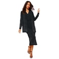 thumbnail image 1 of Roaman's Women's Plus Size Ultrasmooth Fabric Long Sleeve Cardigan, 1 of 6