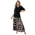 thumbnail image 1 of Roaman's Women's Plus Size Ultrasmooth Fabric Maxi Skirt, 1 of 5