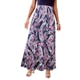 thumbnail image 1 of Roaman's Women's Plus Size Ultrasmooth Fabric Maxi Skirt, 1 of 3