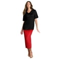 thumbnail image 1 of Roaman's Women's Plus Size Ultrasmooth Fabric Midi Skirt, 1 of 1