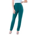 thumbnail image 1 of Roaman's Women's Plus Size Ultrasmooth Fabric Straight-Leg Pant, 1 of 1