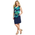 thumbnail image 1 of Roaman's Women's Plus Size Ultrasmooth Fabric V Neck Tank, 1 of 5