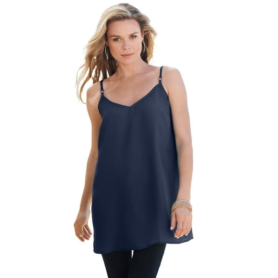 Roaman's Women's Plus Size V Neck Cami