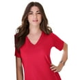 thumbnail image 1 of Roaman's Women's Plus Size Cotton Ultimate V-Neck Tee, 1 of 6