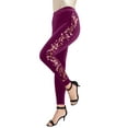thumbnail image 1 of Roaman's Women's Plus Size Velour Legging, 1 of 3
