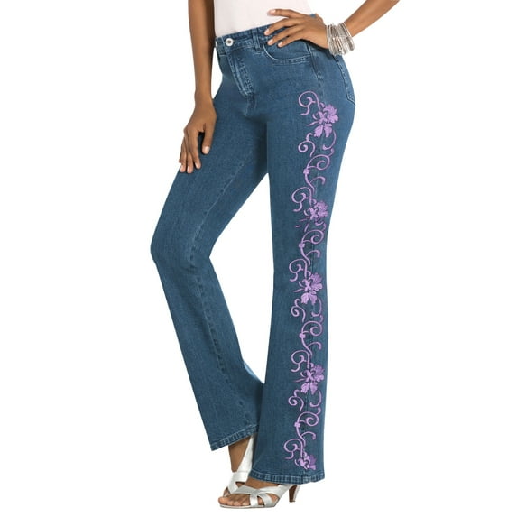 Roaman's Women's Plus Size Whitney Jean With Invisible Stretch