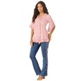 thumbnail image 1 of Roaman's Women's Plus Size Whitney Lace Shirt, 1 of 4