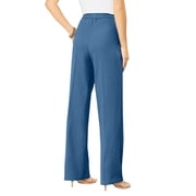 Roaman's Women's Plus Size Wide Leg Bend Over Pant