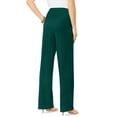 thumbnail image 1 of Roaman's Women's Plus Size Wide Leg Bend Over Pant, 1 of 6