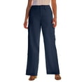 thumbnail image 1 of Roaman's Women's Plus Size Wide-Leg Cargo Pants, 1 of 2