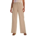 thumbnail image 1 of Roaman's Women's Plus Size Wide-Leg Cargo Pants, 1 of 2