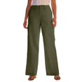 thumbnail image 1 of Roaman's Women's Plus Size Wide-Leg Cargo Pants, 1 of 2