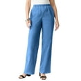 thumbnail image 1 of Roaman's Women's Plus Size Comfort Stretch Wide Leg Jean, 1 of 4